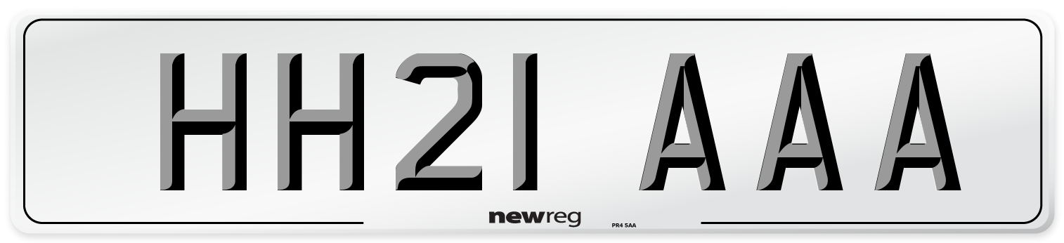 HH21 AAA Number Plate from New Reg